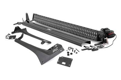 Rough Country Suspension Systems - Rough Country 70069 Windshield Mount 50" LED Light Bar Kit for Jeep JL/JT