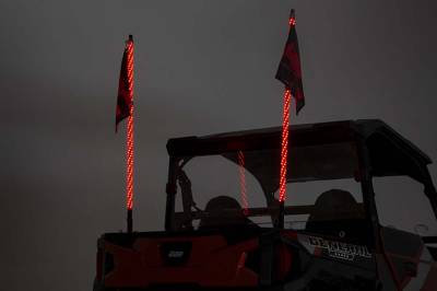 Rough Country Suspension Systems - Rough Country 48" LED Multi-Color Whip Light Kit Pair 93004
