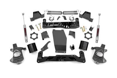 Rough Country Suspension Systems - Rough Country 22635 6" Suspension Lift Kit for 14-18 Silverado/Sierra 1500 4WD