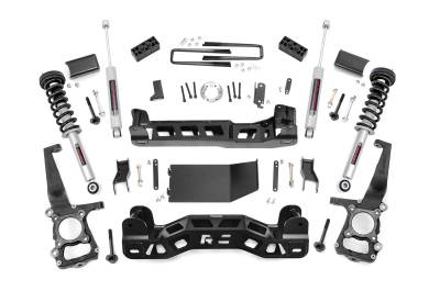 Rough Country Suspension Systems - Rough Country 57431 4" Suspension Lift Kit for 14 Ford F150 4WD