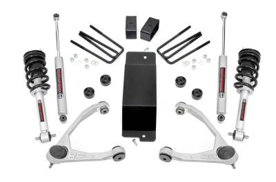 Rough Country Suspension Systems - Rough Country 19432 3.5" N3 UCA Lift Kit for 14-16 Silverado/Sierra 1500 4WD