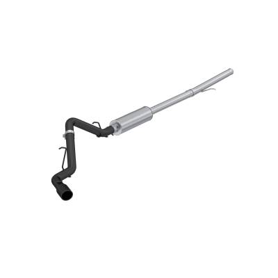 MBRP Exhaust - MBRP S5087BLK Black 3" Cat-Back One Side Exit w/Muffler 19-26 Silver/Sierra 1500