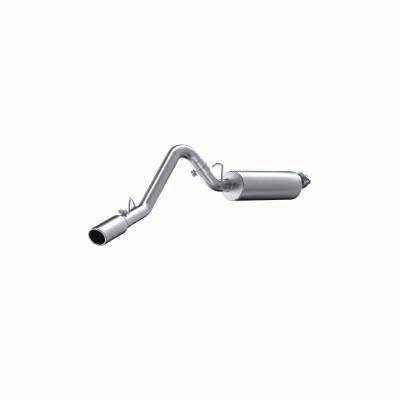MBRP Exhaust - MBRP Exhaust S5500AL AL 2.5" CatBack Single Side Exit for 00-06 Jeep Wrangler TJ