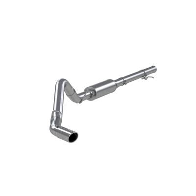 MBRP Exhaust - MBRP Exhaust S5086AL AL 3.5" Cat-Back Single Side Exit 14-18 Silver/Sierra 1500