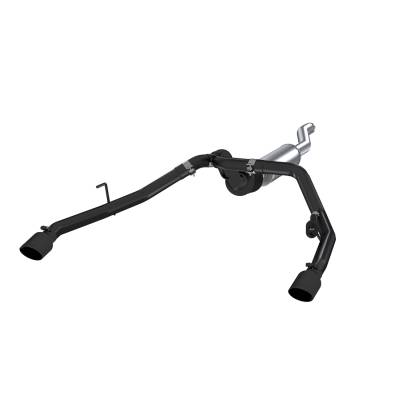 MBRP Exhaust - MBRP S5538BLK Black 3" RR Cat Back Race Dual Exit Exhaust for 20-26 Gladiator