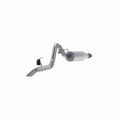 MBRP Exhaust - MBRP Exhaust S5520AL AL 2.5" Cat-Back Rear Turn Down Exit for 00-06 Wrangler