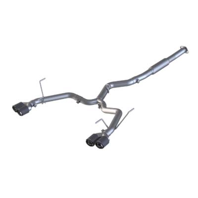 MBRP Exhaust - MBRP Exhaust S48023CF T304 3"Cat-Back Dual Rear Exit w/Muffler for 15-21 WRX/STI