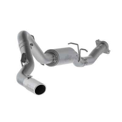 MBRP Exhaust - MBRP Exhaust S5078409 T409 3.5" Cat-Back One Side Exit 07-10 Silv/Sierra 2500HD