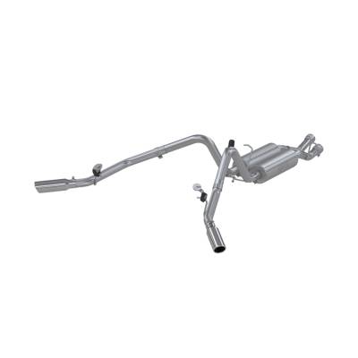 MBRP Exhaust - MBRP S5010409 T409 2.5" Cat-Back Dual Side Exit 01-06 Silverado/Sierra 2500HD