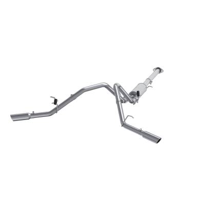 MBRP Exhaust - MBRP S5038AL AL 3" Cat-Back 2.5" Dual Split Side Exit 07-08 Silver/Sierra 1500