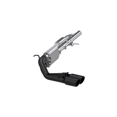 MBRP Exhaust - MBRP Exhaust S5081BLK Black 3" Cat-Back Pre-Axle Dual Exit 09-19 Silv/Srra 1500