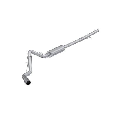 MBRP Exhaust - MBRP S5087AL AL 3" Cat-Back Single Side Exit w/Muffler 19-26 Silver/Sierra 1500