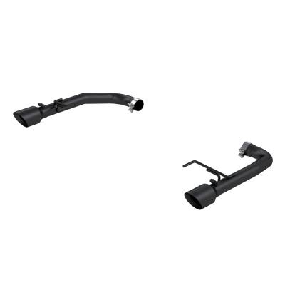MBRP Exhaust - MBRP Exhaust S7276BLK Blk 2.5" Axle-Back Dual Exit w/o Muffler 15-26 Mustang GT