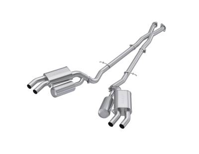 MBRP Exhaust - MBRP Exhaust S4704AL AL 2.5" Cat-Back Dual Split Rear Exit for 18-21 Stinger GT