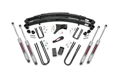 Rough Country Suspension Systems - Rough Country 4918630 4" Suspension Lift Kit for 86-98 Ford F350 4WD