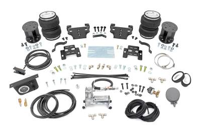 Rough Country Suspension Systems - Rough Country Rear Air Spring Kit w/Compressor Silverado/Sierra HD 100064C