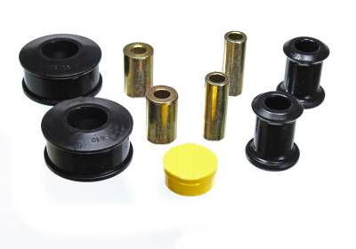 Energy Suspension - Energy Suspension 15.3117G Control Arm Bushing Set Front Polyurethane Black
