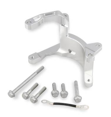 Holley - Holley Performance 20-210 Low Mount A/C Compressor Bracket for GM LT