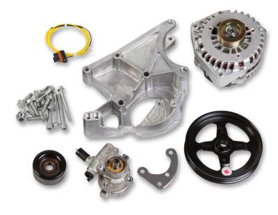 Holley - Holley Performance 20-143 Accessory Drive Bracket Belt Kit for GM LS/LT V8