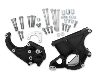 Holley - Holley Performance 20-132BK Accessory Drive Component Mount Set for GM LS/LT V8