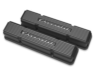 Holley - Holley Performance 241-108 GM Licensed Vintage Valve Covers