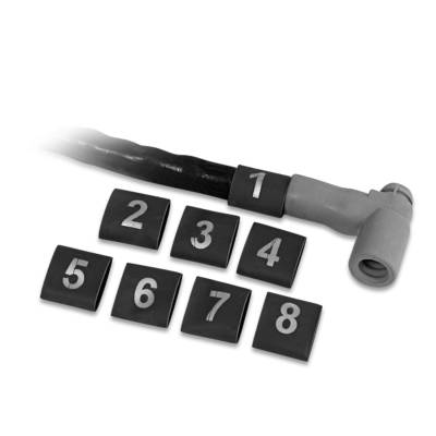 MSD - MSD Ignition 3415 Shrink Sleeving Spark Plug Wire Cover Numbered for Cylinders