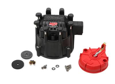MSD - MSD Ignition 84025 Distributor Cap & Rotor Kit Black