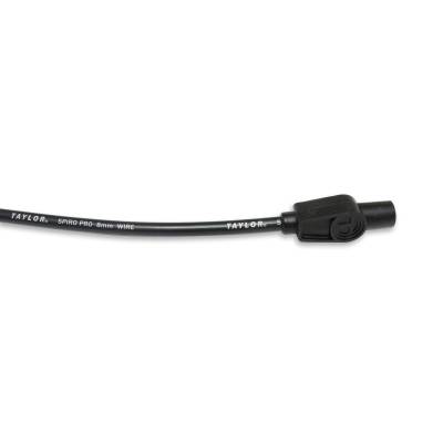 Taylor Cable - Taylor Cable 73055 8mm Spiro-Pro Spark Plug Wire Set Black 180-DEG Universal