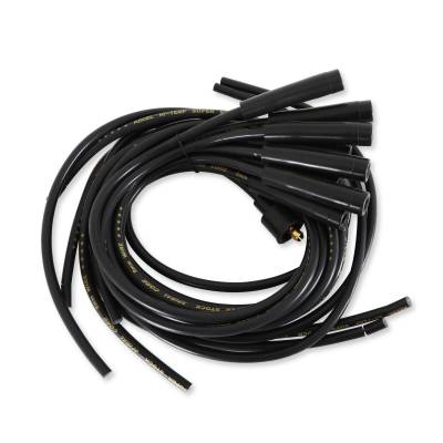 ACCEL - ACCEL 5040K Super Stock Spark Plug Wire Set 8mm Black w/Black Straight Boots