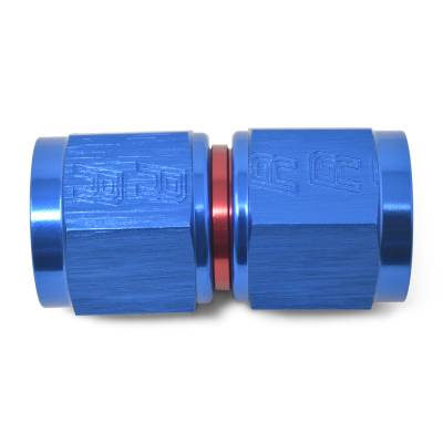 Russell - Russell 640020 10AN Straight Swivel Coupler Adapter Fitting w/Red/Blue Finish
