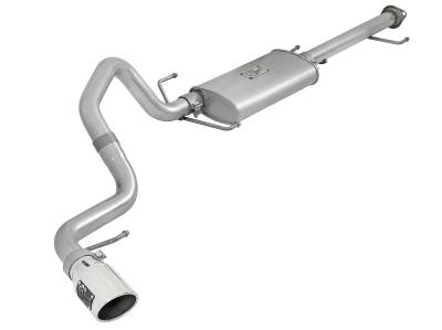 aFe Power - aFe 49-06039-P 2.5" Cat-Back Alu Exhaust w/Polished Tip for 07-14 FJ Cruiser 4.0