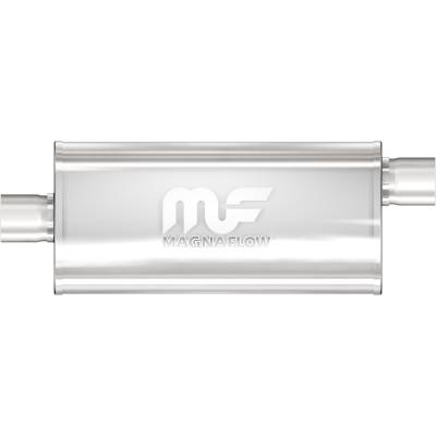 MagnaFlow Exhaust Products - MagnaFlow 12286 Straight-Through Muffler 2.5" Offset/Center 5x24x8 Body