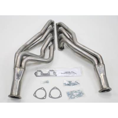 JBA Racing Headers - JBA Headers 6610S 1.75" Long Tube Stainless Headers Raw for 65-73 Mustang 302