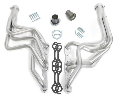 Hedman Hedders - Hedman 68298 HD Silver 1.625" Long-Tube Headers for 64-77 Chevelle w/283-400
