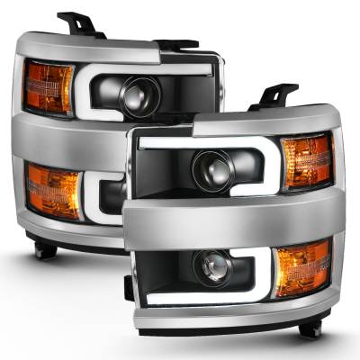 Anzo USA - Anzo 111359 Projector Headlight Set for Silverado 2500HD/3500
