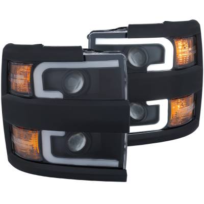 Anzo USA - Anzo USA 111363 Projector Headlight Set for Silverado 2500HD/3500HD