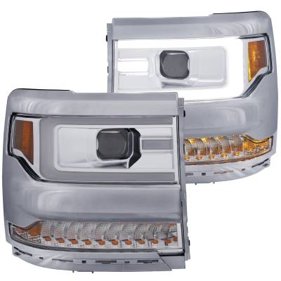 Anzo USA - Anzo USA 111374 Projector Headlight Set for 16-18 Silverado 1500