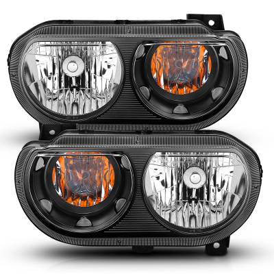 Anzo USA - Anzo USA 121526 Crystal Headlight Set for 08-14 Challenger