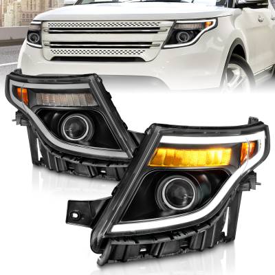 Anzo USA - Anzo USA 111575 Projector Headlight Set for 11-15 Ford Explorer