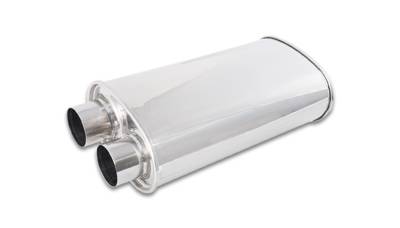 Vibrant Performance - Vibrant 1159 STREETPOWER Oval Muffler 2.5" Inlet/Outlet Same Side