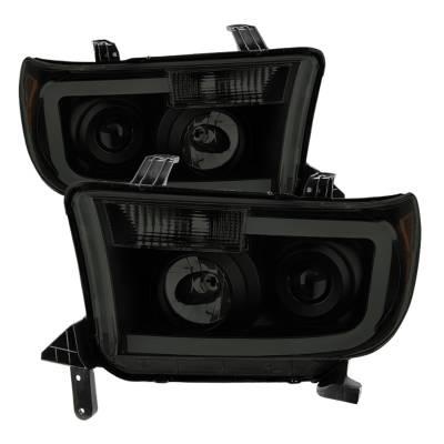 Spyder Auto - Spyder Auto 9030413 XTune LED Light Bar Projector Headlights for Sequoia/Tundra