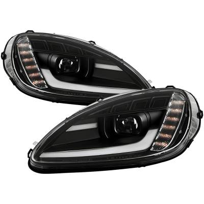 Spyder Auto - Spyder Auto 5087935 Black LED Projector Headlights w/Sequential Turn Signal