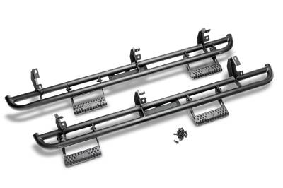 N-Fab - RKR Step Sys Cab Len 2 Stp Mnts/2 Stps 15-24 Colorado/Canyon Crew TX Blk