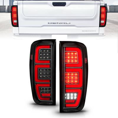 Anzo USA - Anzo USA 311459 Black LED Taillight Assembly 19-23 Sierra 1500/2500HD/3500HD
