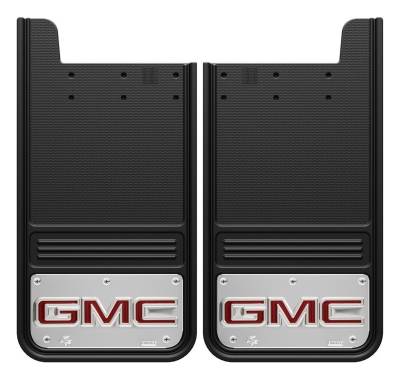 Gatorback - Gatorback 12"x23" Universal Black Mud Flaps GMC Logo GB1223GR-2