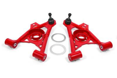 BMR Suspension - BMR Suspension AA043R A-Arms Lower Spring Pocket Non-Adj Poly Tall Ball Joint