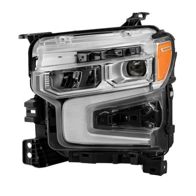 Spyder Auto - Spyder Auto 9956225 DRL LED Projector Headlights for 22-24 Silverado 1500