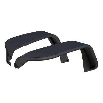 ARIES - Jeep Gladiator & Wrangler JL Black Aluminum Front Fender Flares
