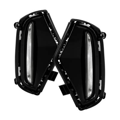 Spyder Auto - Spyder Auto 9051357 Full LED Fog Lights w/Switch Clear for 19-21 Toyota RAV4