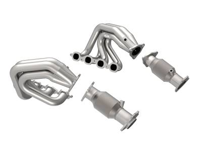 Kooks Custom Headers - Kooks Headers 2180H640 2"x3" SS w/HO Green Catted Connection for 20-24 Corvette